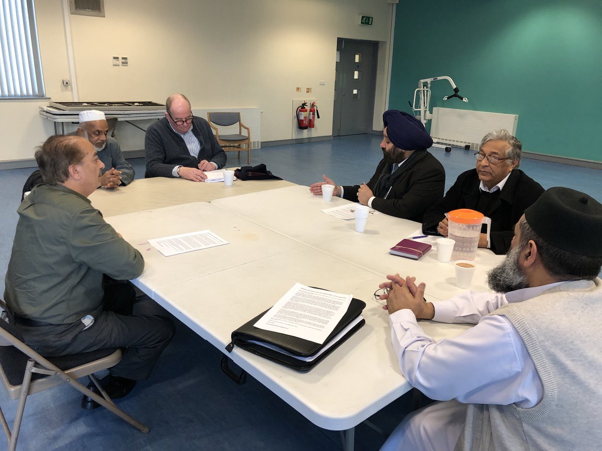 Steve Bates from the Local Trust meeting with leaders from different faiths in Bradford researching the role of faith in Big Local areas @CNet_Bradford #Bradford #LocalTrust #community #faith