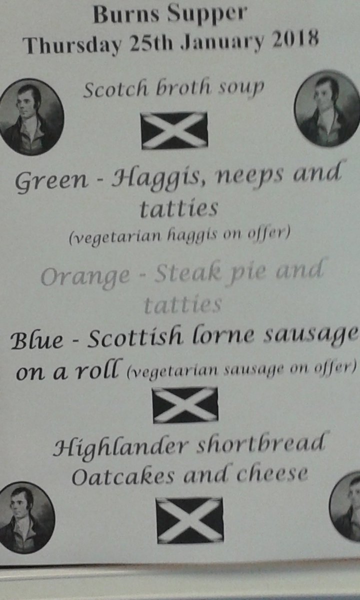 MissQuinn14's tweet photo. Burns day menu for tomorrow. https://t.co/c70gLCHLaI