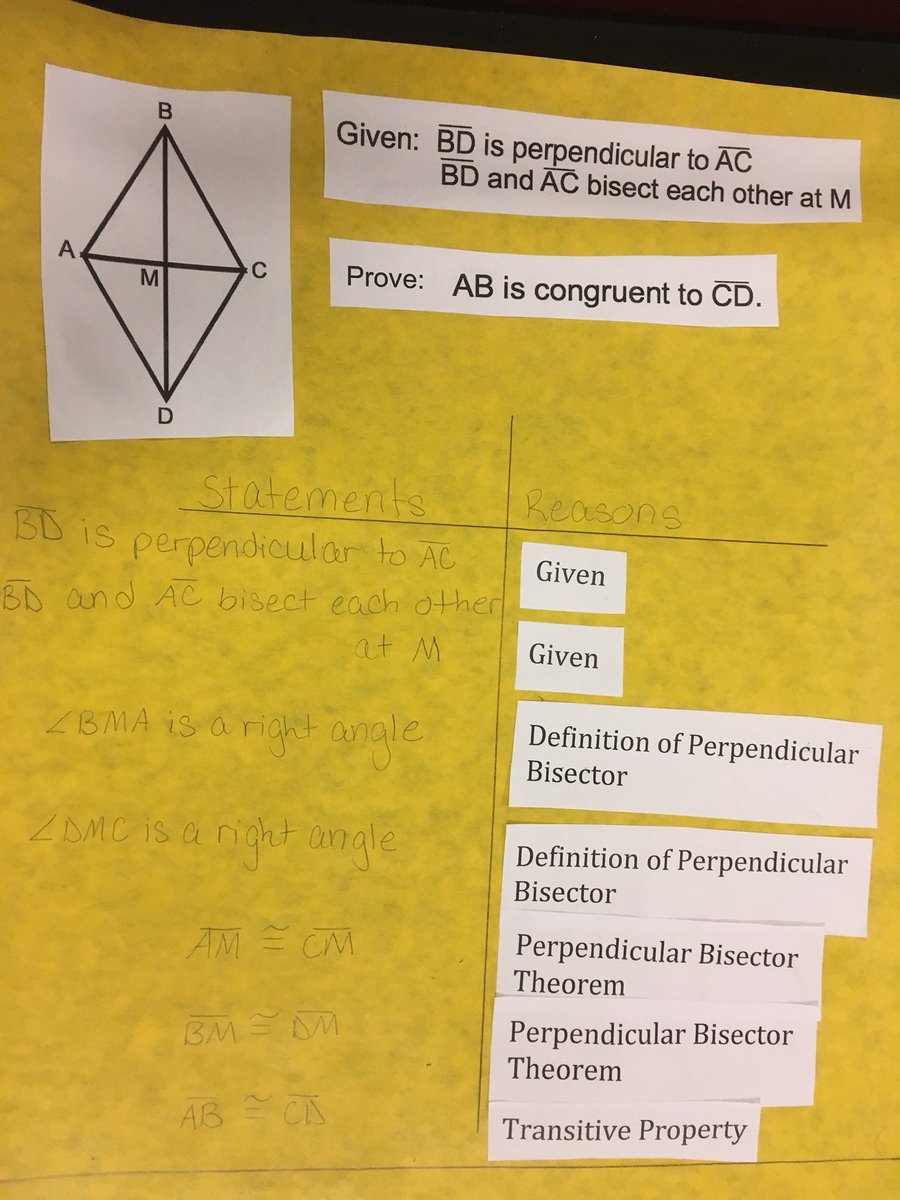 ason828's tweet image. Proof Poster Assessment in Geometry!