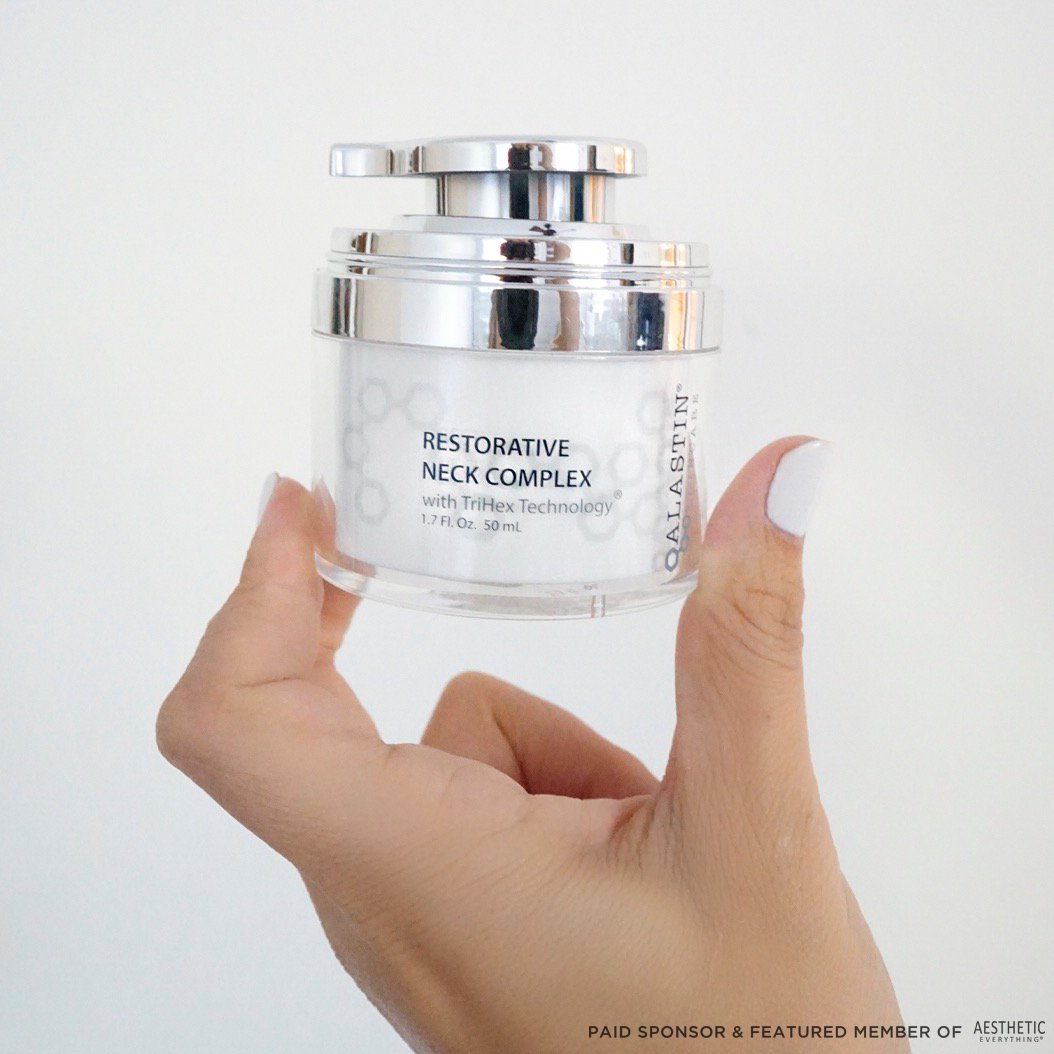 AestheticEvExpo's tweet photo. Introducing the newest addition from the @alastinskincare line - Restorative Neck Complex! 

Learn more: https://t.co/BhPTK5aw7D

#alastinskincare #restorativeneckcomplex #trihexyourneck #neckcream #skincare #neckskin https://t.co/iW58qKFHAJ