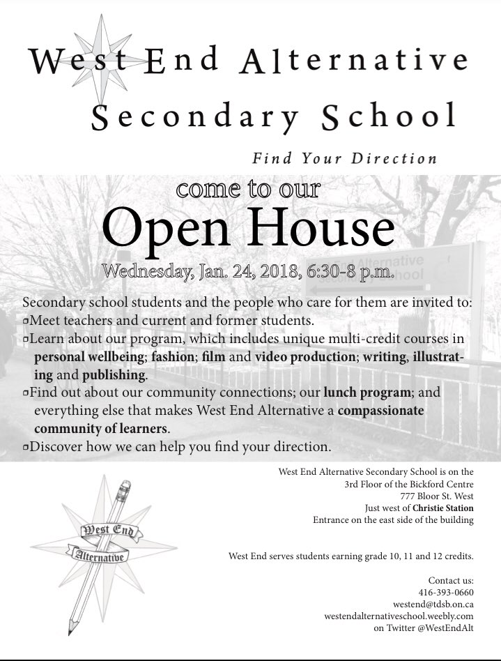 Open house tonight! Spots still available for second semester.