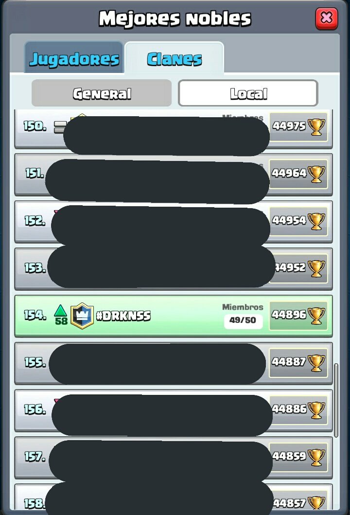 DRKNSS123's tweet photo. Ya somos clan TOP 🎊❤🔝 #CLASHROYALE #CLAN #TOP #DRKNSS 🔝🔝🔝 https://t.co/8e4qq2zVki