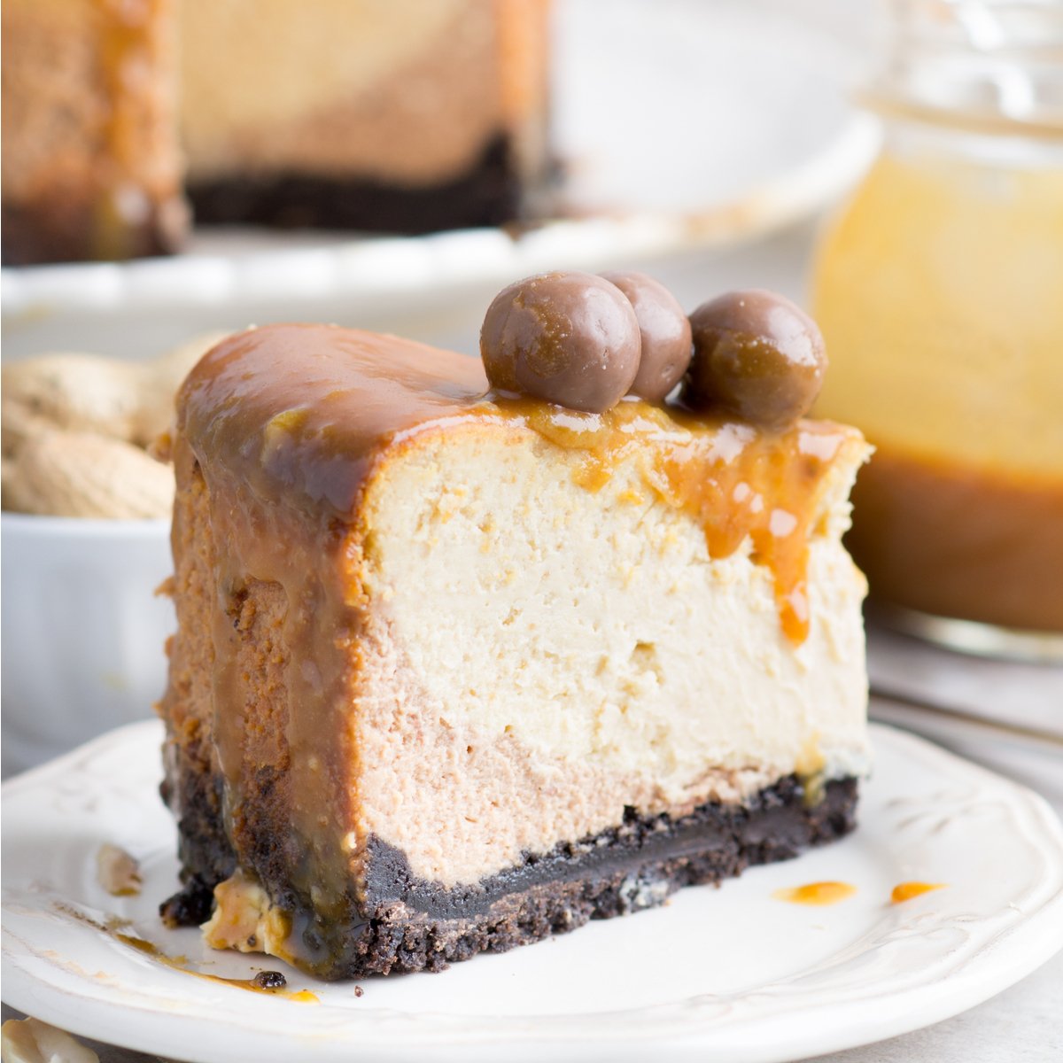 appy #NationalPeanutButterDay ! Feast your eyes on this marvelous creation. Life just does not get better than a Peanut Butter Chocolate Cream Cheese Cheesecake! 🥜🥜🥜 #Celebrate #WednesdayWisdom