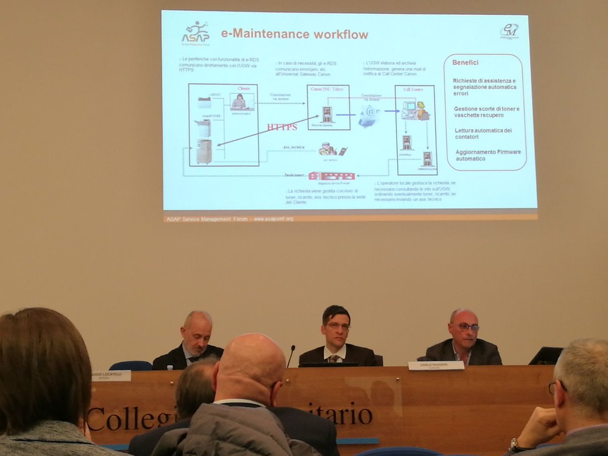<a href="/carloruggeri7/">Carlo Ruggeri</a> di <a href="/CanonBusinessIT/">Canon Italia B2B</a> la #digitalizzazione processi interni e #servizi offerti ai propri clienti tramite #assistenzatecnica all'#ASAPFORUM #aftersales #servicetransformation #Industry40 <a href="/AsapSMF/">Asap SMF</a>