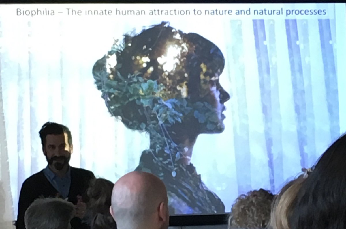 An interesting introduction about Biophilic design from @Oliver_Heath Another brilliant #Shuffle event