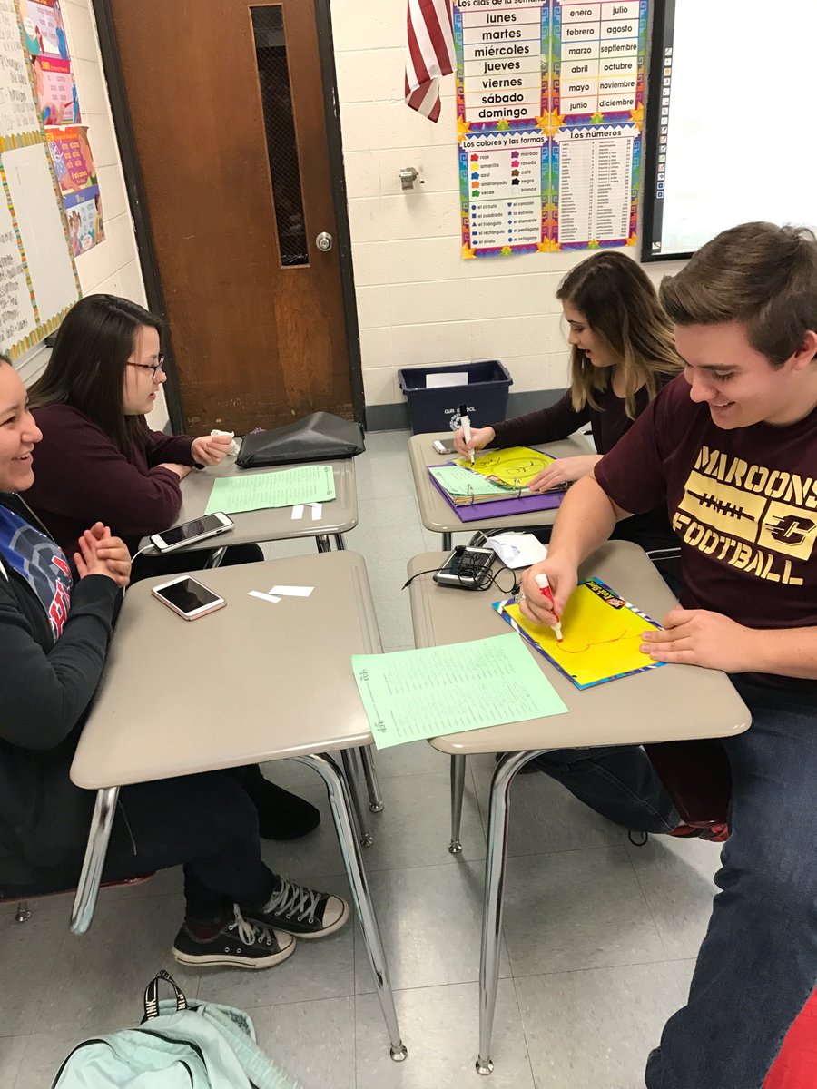 JerryWayne18's tweet image. How do we get students to learn their new vocabulary here at CHS? How about a little pictionary. Students are given a word or phrase and are required to draw a picture of it while their teammate guesses what is being drawn. #MaroonPride #CompetitionIsGood