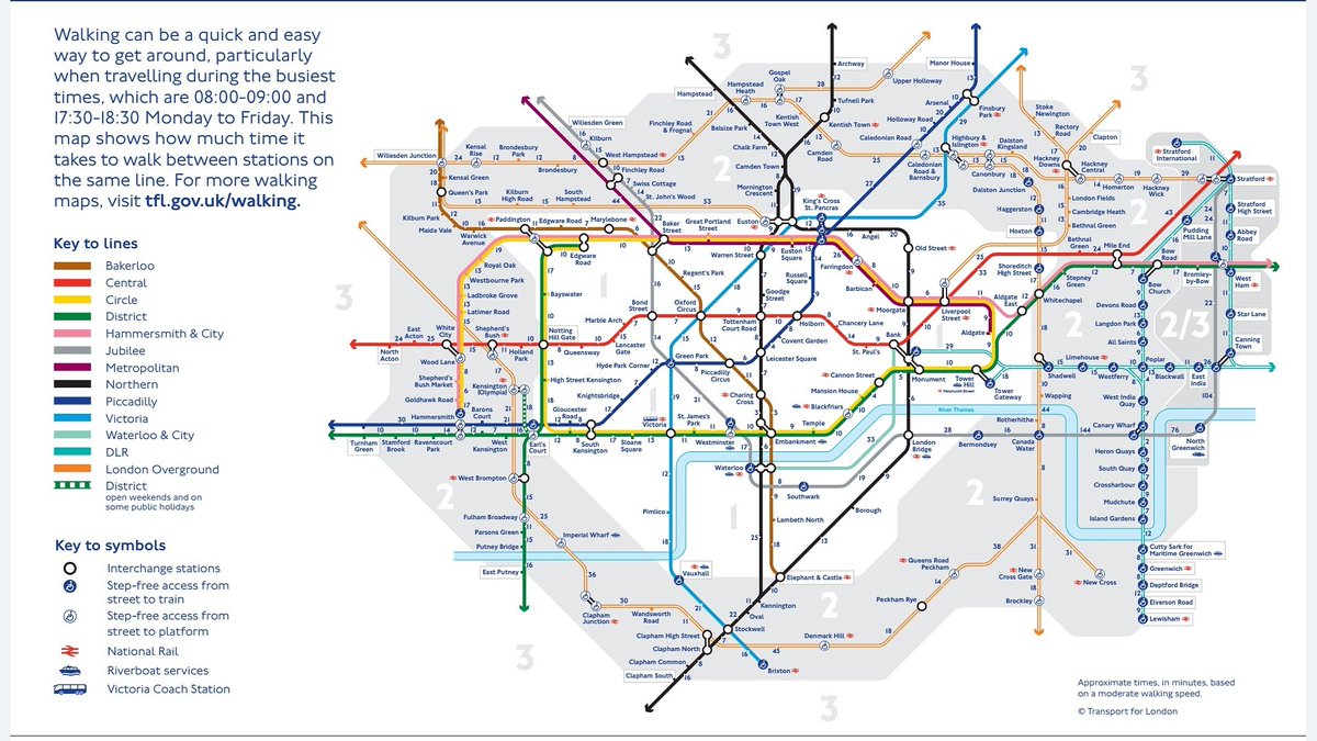 WalkOneStop's tweet photo. How cool is this? All the walking times between tube stations.
#London #WalkOneStop #walking #Fitness #healthy #motivational https://t.co/zR7sxEdObQ