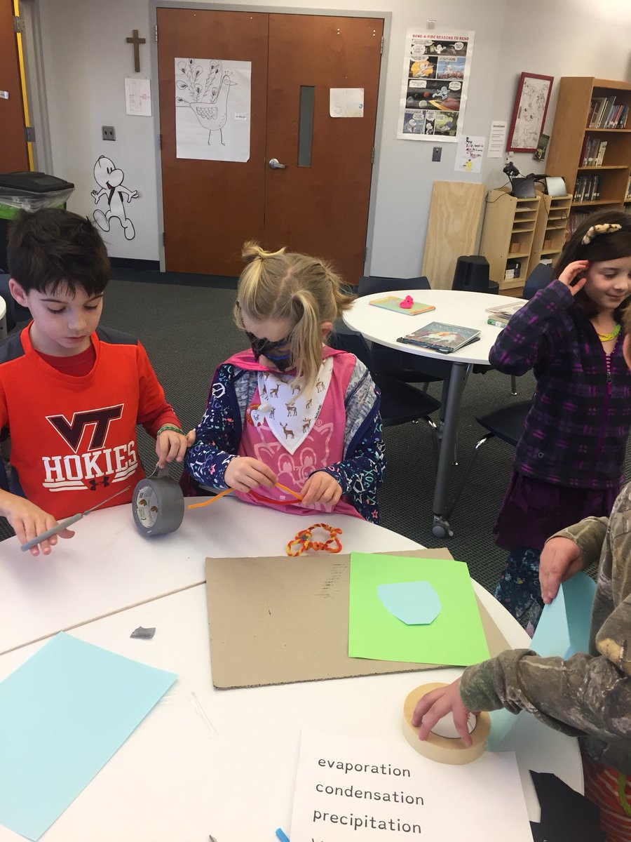 MrsGraybealSTS's tweet photo. 2nd graders using the EDITOR to create materials needed for presentations on the water cycle! #designthinking @StTimsRaleigh https://t.co/aMQkQPCqck