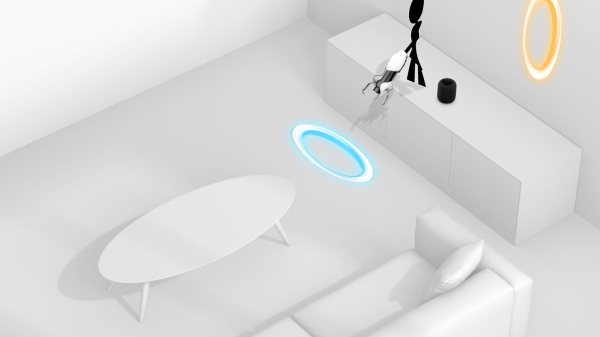 HomePod is the perfect companion to any enrichment center. #Apple #OneMoreThing