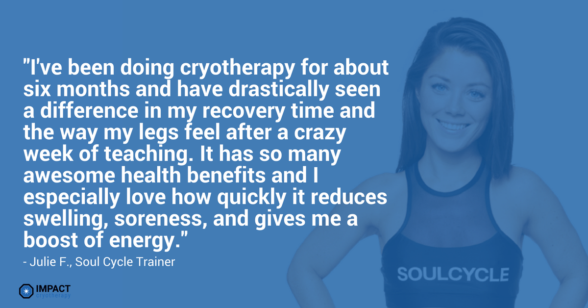 impactcryo's tweet photo. According to Impact Cryotherapy users, frequenting the cryo machine on a regular basis can help improve workout recovery time! https://t.co/a82e3x26Bj