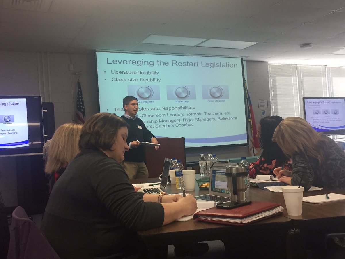 belkfoundation's tweet photo. Learning what flexibilities can be used to unleash innovation in the NC Restart Schools with Joe at @tipncorg https://t.co/p0pnfUq62N