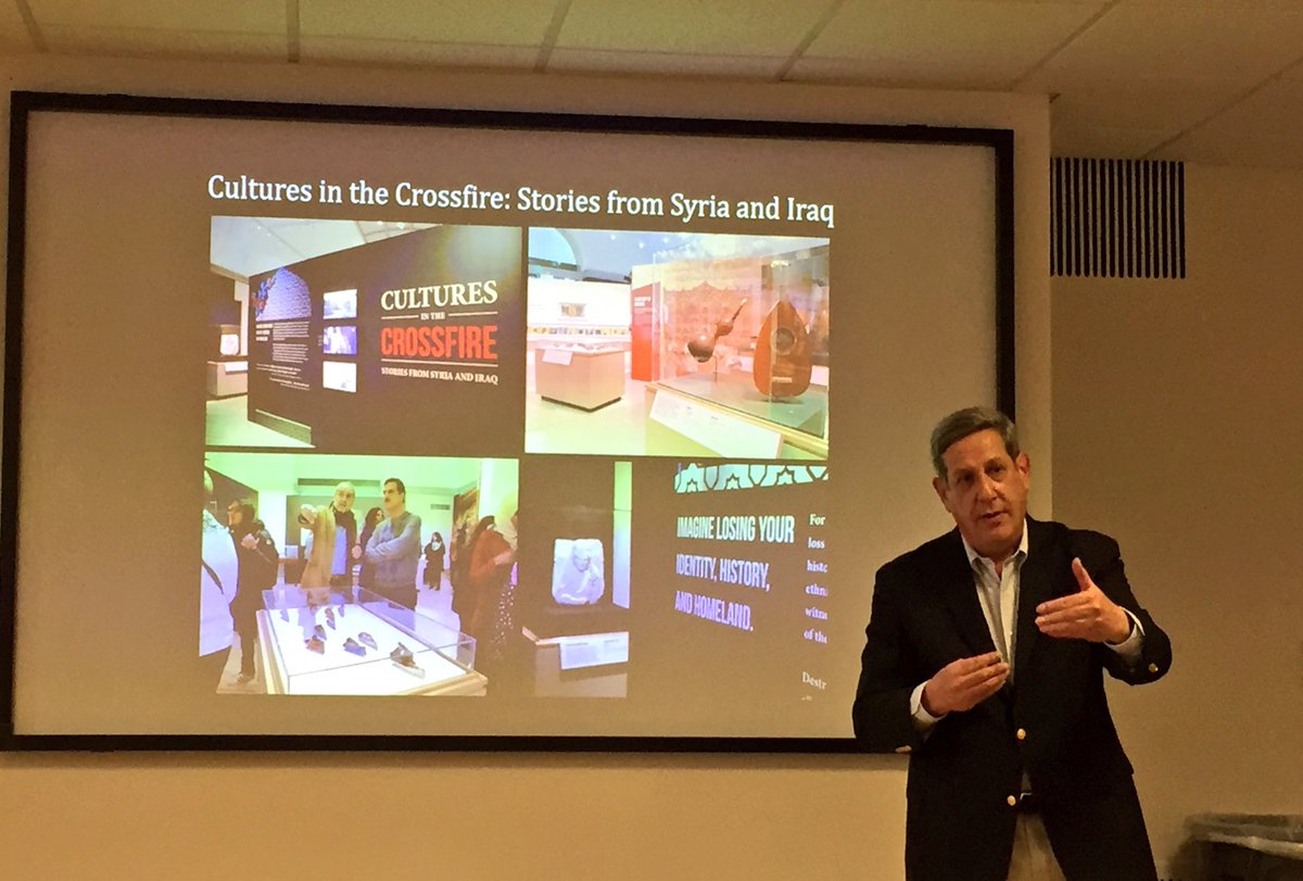 PennGlobal's tweet photo. Last week the #PennGlobal team visited the Penn Cultural Heritage Center @pennmuseum for an interesting and informative lunch session on the great work @PennCHC is doing throughout the world! #penntotheworld #theworldtopenn https://t.co/Z6DiVkrqkB