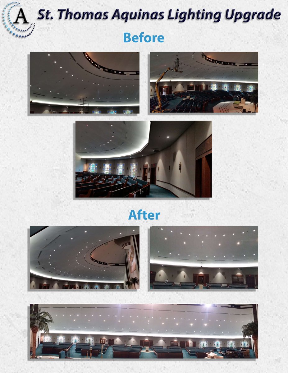 St. Thomas Aquinas Catholic Church upgrades to LED Lighting 
buff.ly/2n6yGl4