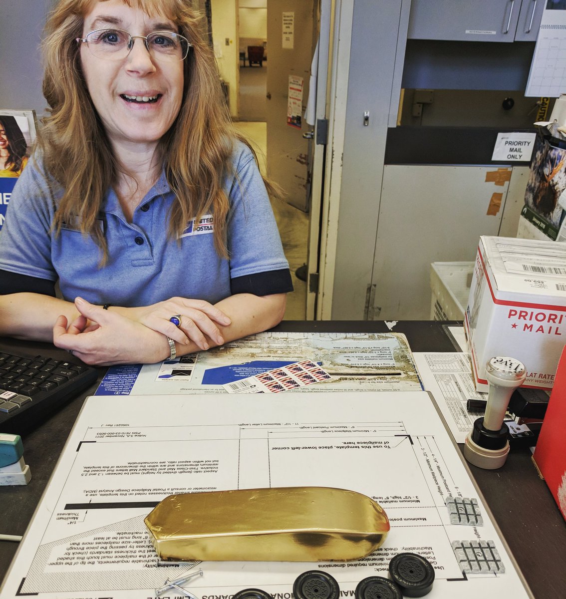 Probably as long as the pinewood derby has existed, the Cranford post office has been HQ for weigh-in prep. Great employees, always friendly.