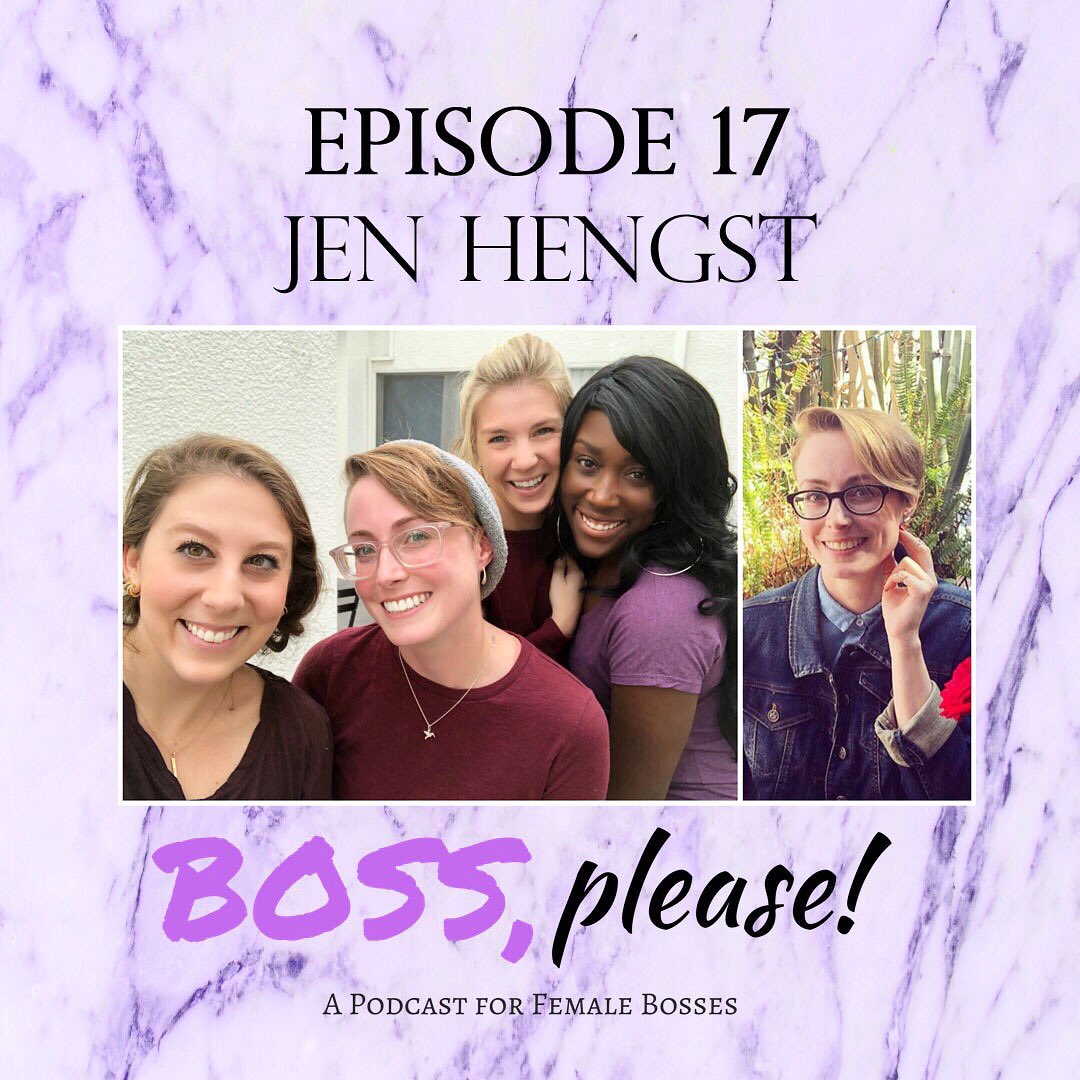 bosspleasepod's tweet photo. In ep 17, the bosses share how they prevent getting walked on, both personally and professionally. Then, production manager Jen Hengst talks being a female powerhouse on set! #bossplease #wednesdaywisdom 

Spotify: https://t.co/d3bn0BJmm9 https://t.co/k18BTvcG3r