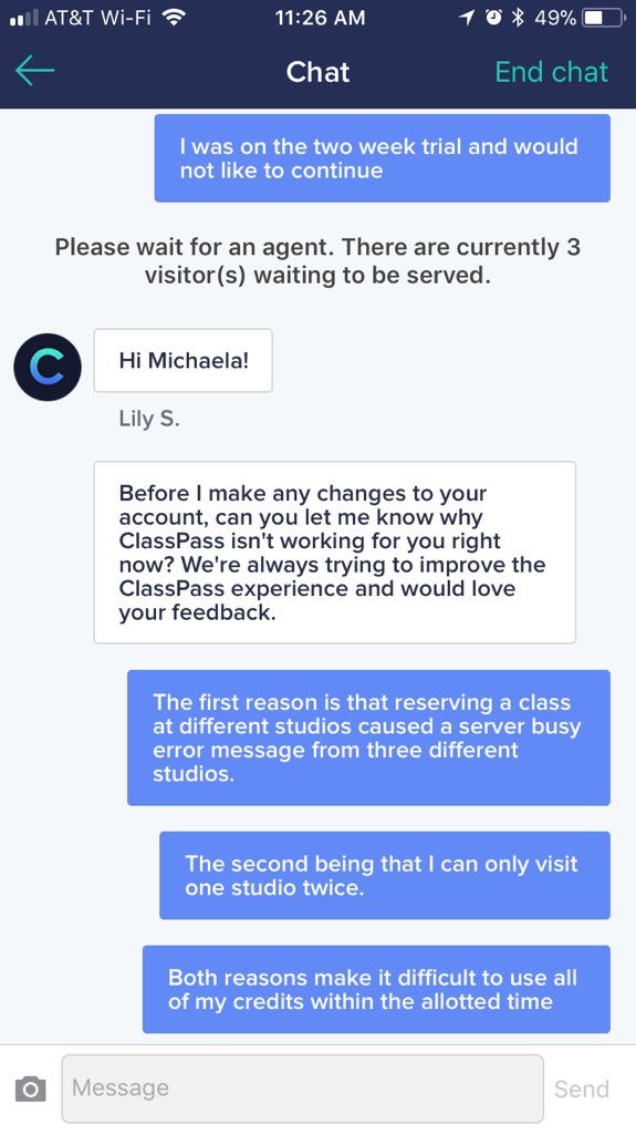 NouriEnergi's tweet photo. Do not sign up with @classpass. It’s a total scam! I did their two week trial and requested to have my membership cancelled because their system didn’t work with all of the studios and I was charged the next day after talking to them. https://t.co/xk1746fdXg