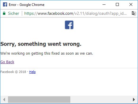 m_solute's tweet image. &quot;Sorry, something went wrong&quot; with Facebook Login. It took me 3 hours to figure out this issue with FB.login(), Argghhhhhhhh !!! 
Turned out to be something stupid #facebook #facebooksdk