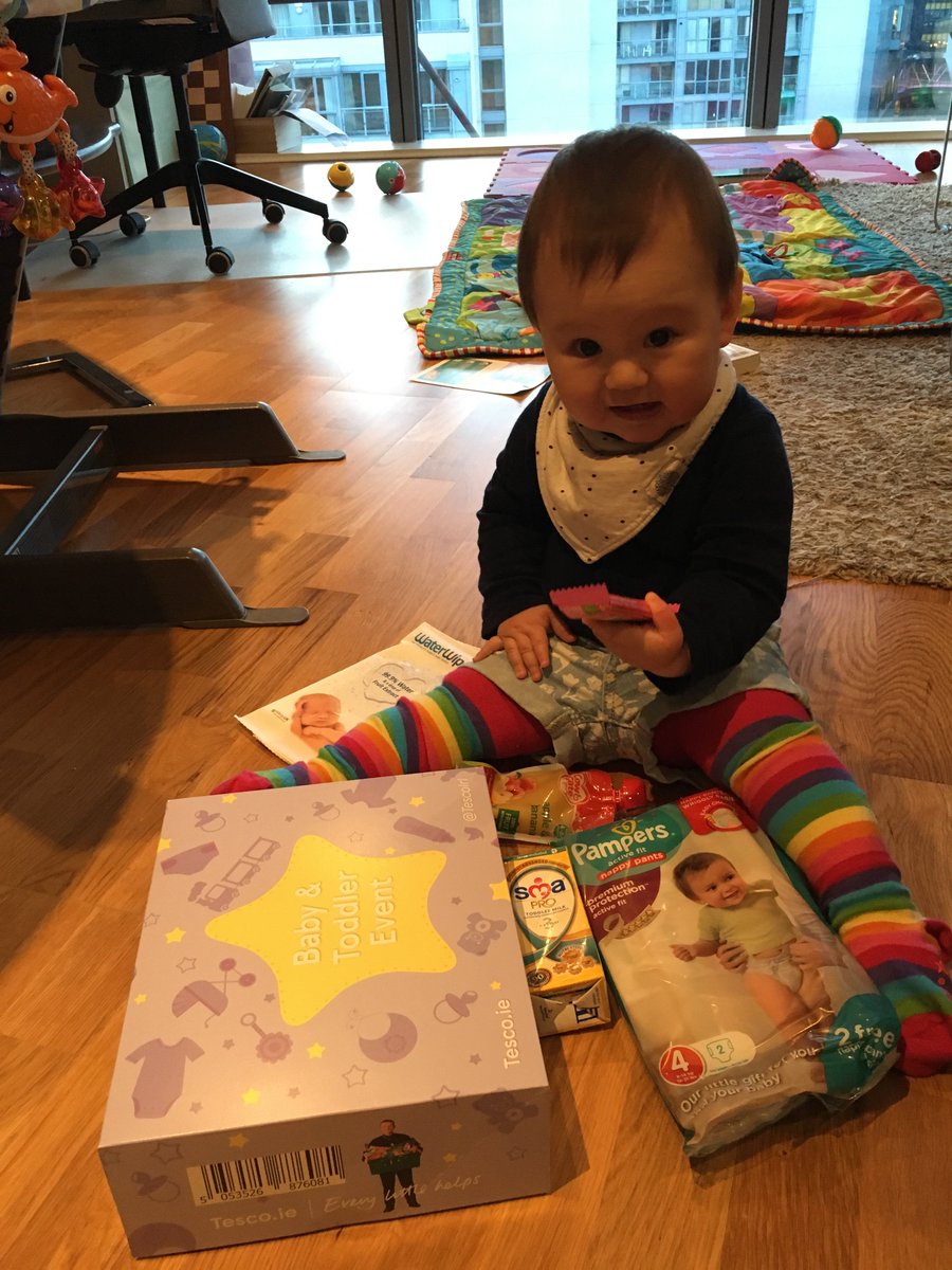 jyjchen's tweet photo. #TescoBabyEvent guess who broke into our sample pack! Thanks so much for the lovely surprise @TescoIrl https://t.co/VYEZyYO69V