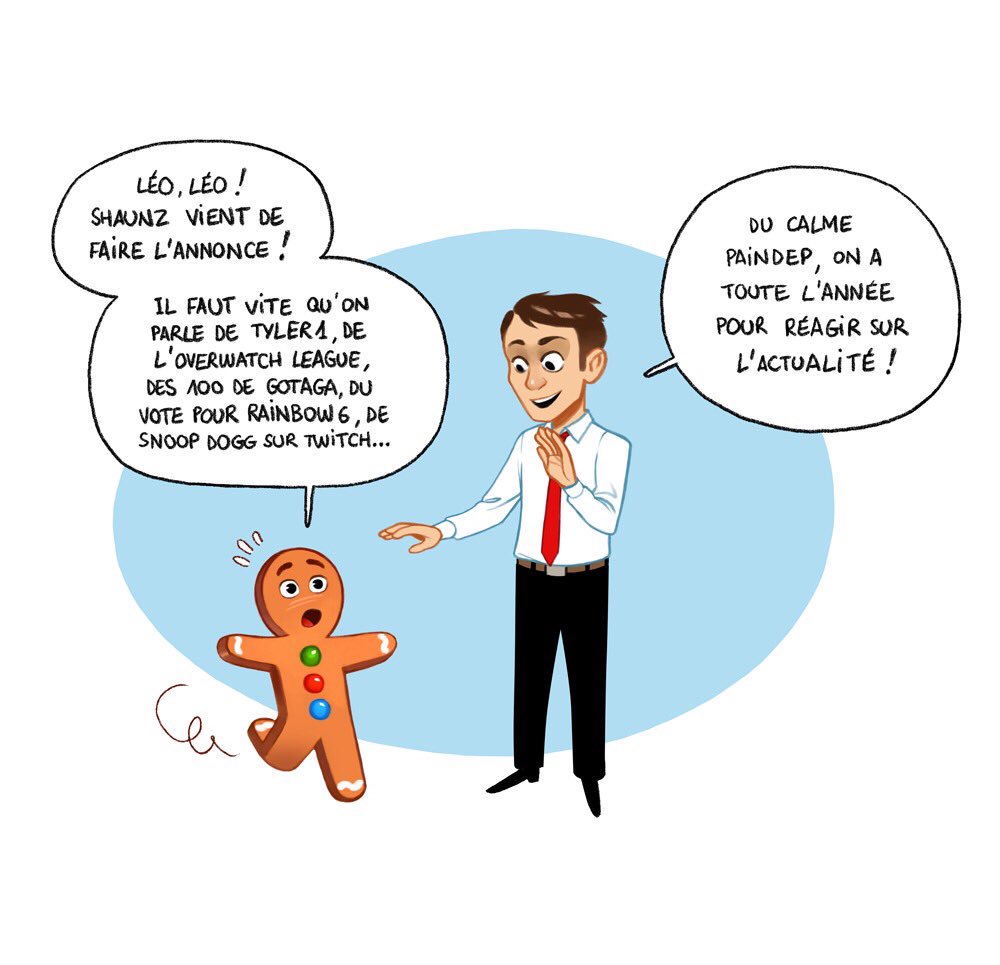 Shaunzpro's tweet image. Je vous présente Paindep&amp;amp;Léo 😊

Ils réagiront chaque Vendredi à l'actualité gaming/e-sport. 

C'est une idée que j'avais depuis un moment d'utiliser la force du dessin afin d'illustrer notre milieu de manière récurrente et il est l'heure de libérer nos deux personnages !
❤️