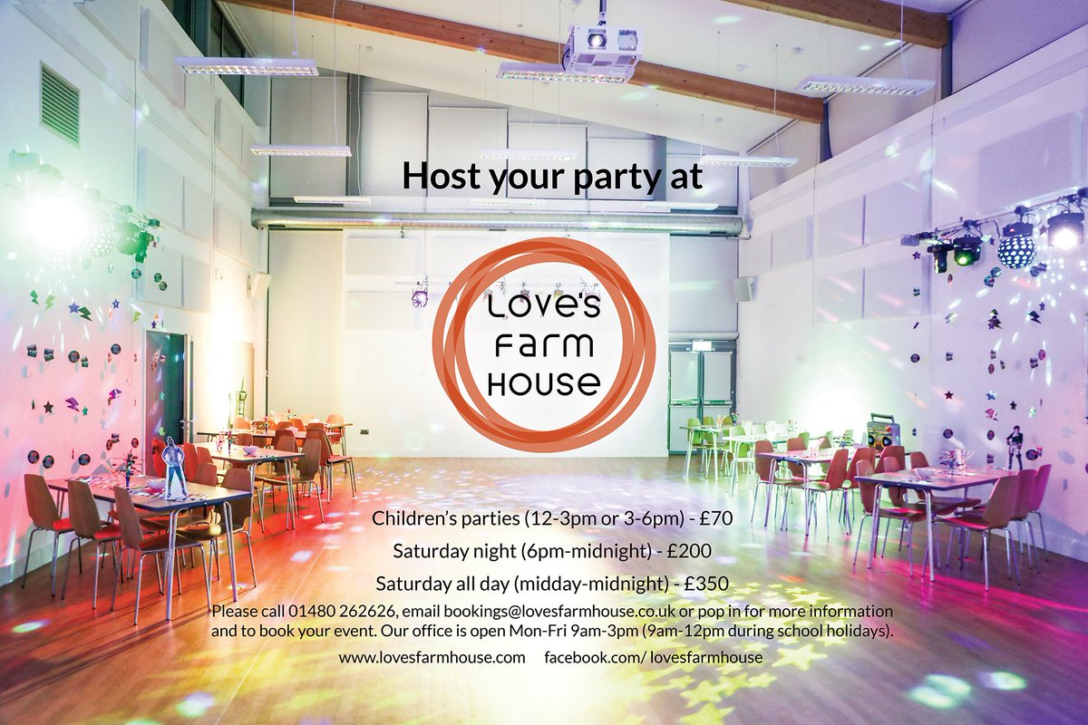 We love a party here at the Farm House. Call us on 01480 262626 to book yours. #VillageHallsWeek