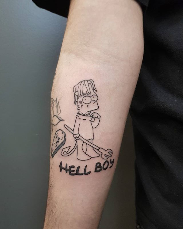 Tattoo uploaded by Michał Czesnowicz  LIL PEEP  Tattoodo