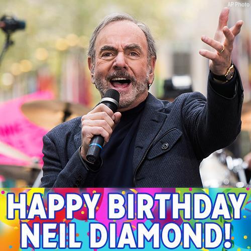 Happy Birthday, Neil Diamond! The singer of popular hits like Sweet Caroline and Cherry, Cherry turns 77 today. 