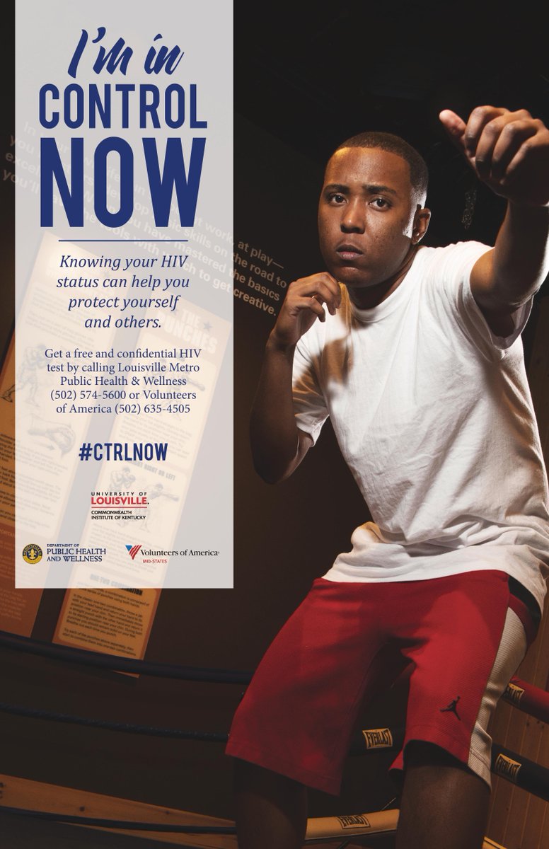 ulsphis's tweet photo. Knowing your HIV status can help protect yourself & others. "I'm in control now."
Get a free & confidential #HIV test by calling Volunteers of America, @voamid, at (502) 635-4505. #Aids #Louisville #CTRLNow @NatBlackAIDSDay https://t.co/geoKuY53gz