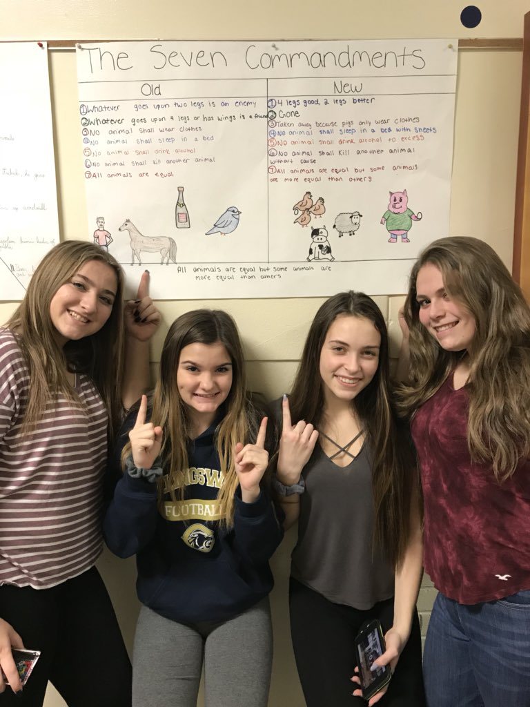 MsSchmidtVMS's tweet photo. Animal Farm Creative Project! #opsedu #collsedu #propaganda https://t.co/oo99aXmC3S