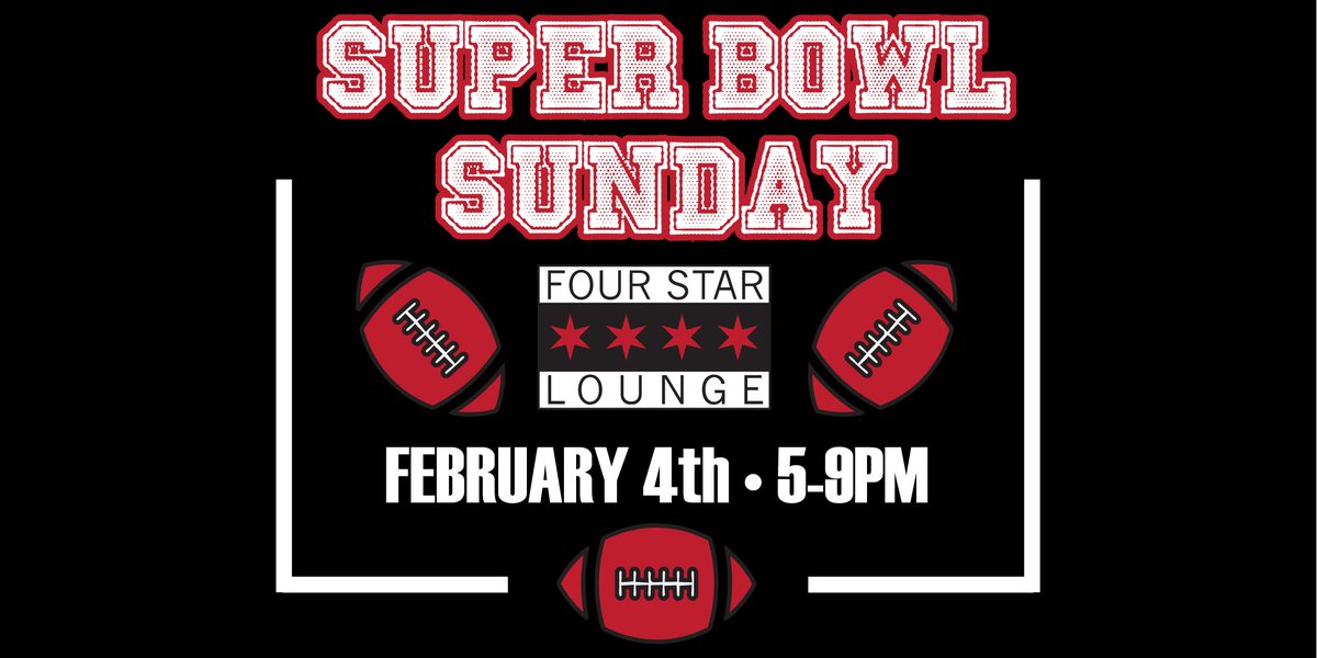 FourStarLounge's tweet photo. Patriots vs. Eagles for #SuperBowl, who's side are you on? Get all-inclusive tickets to watch with us here: https://t.co/H7Ni22bZoI https://t.co/btIJEEk5pC