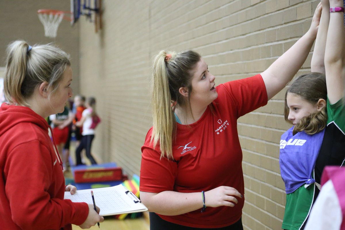 HartpuryHESport's tweet photo. Students from our Foundation Year, Sports Coaching, and PE courses are supporting the @CheltenhamSSN Sportshall Athletics today. #SportDegree #SportsCoaching #PhysicalEduction #Study https://t.co/EJ13zH3Urr