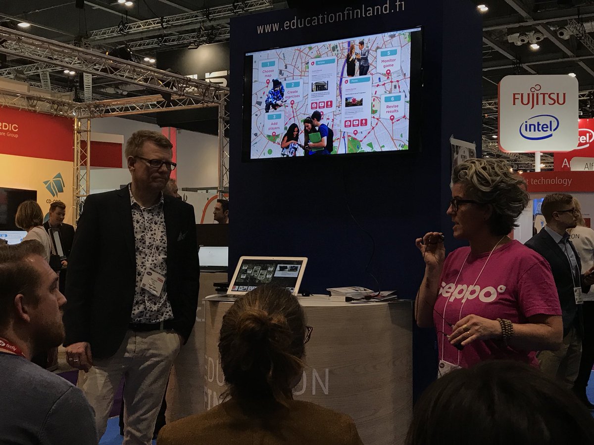 RikuAlkio's tweet photo. Great day at @Bett_show together with our Dutch partners @Het_Pakhuis. Thanks @HarrietKollen and @suzanbaldinger @seppoio https://t.co/KIxUNzzsKj