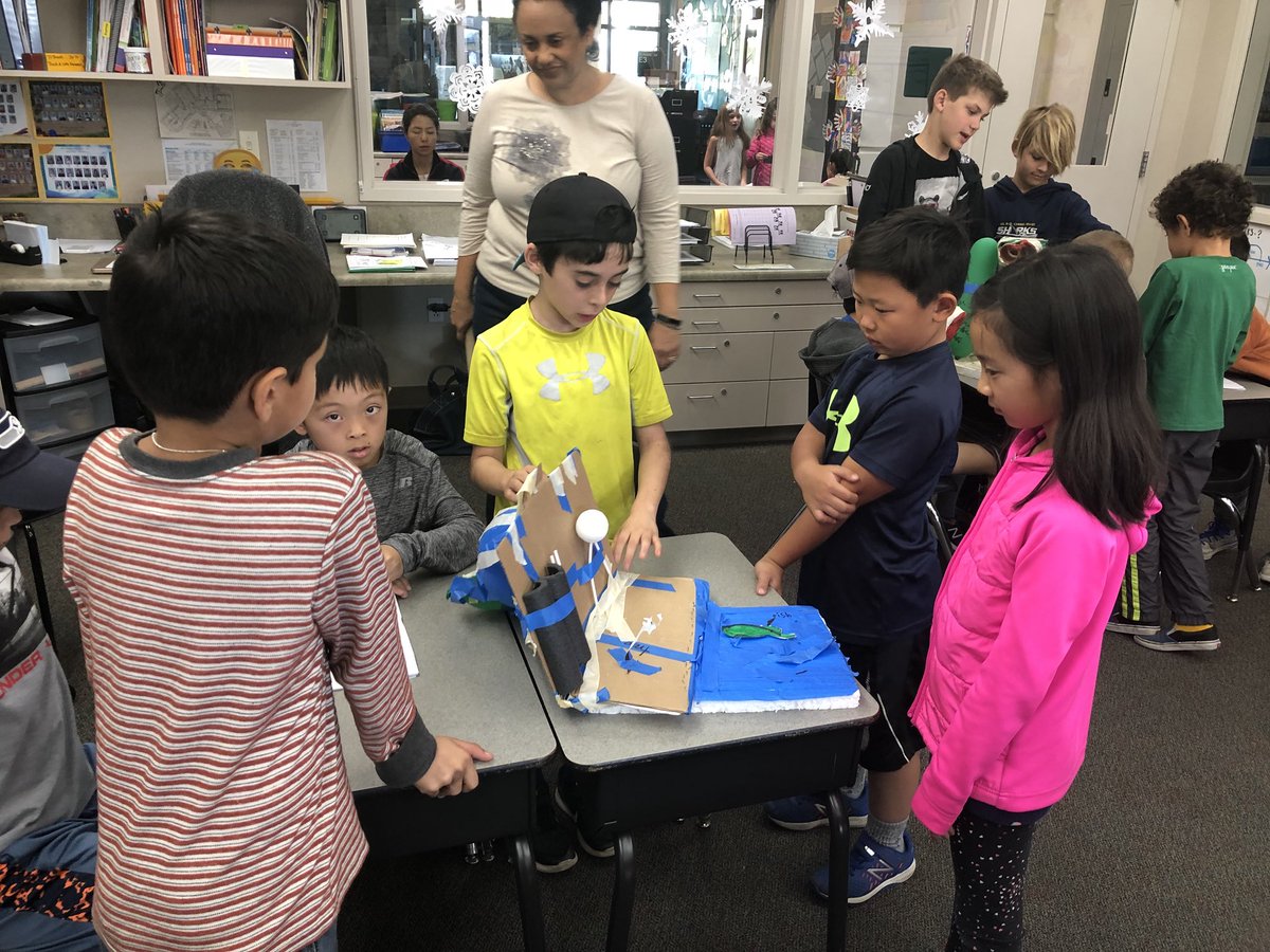 Learning about our fabulous 3rd grade solutions to the trash problem in the San Elijo Lagoon. #SycRidge