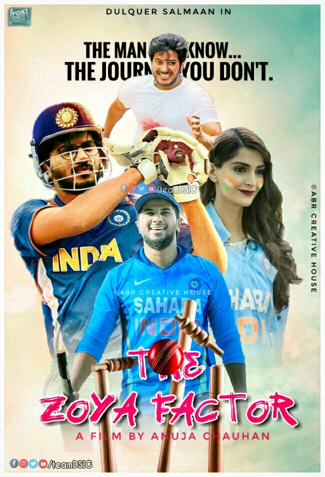 DSIGOfficial's tweet photo. #A_Fan_Made_Poster @DSIGOfficial 
#Movie #TheZoyaFactor
@dulQuer @sonamakapoor https://t.co/DfNxvqFiaP