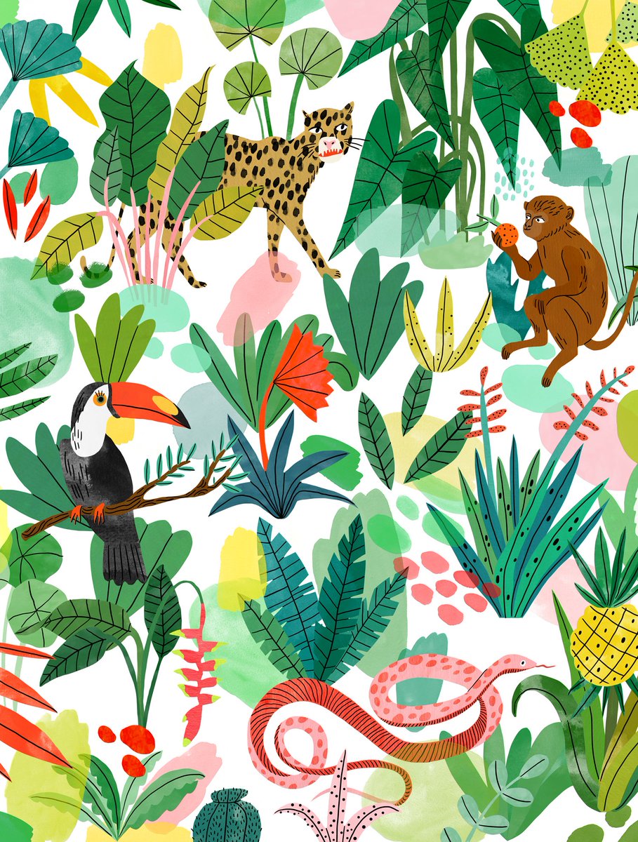 folioart's tweet photo. #FolioFeatured We can't wait for the launch of @Bodiljane's jungle-themed collection with @andklevering next month! 

https://t.co/ELCiZX4lqG https://t.co/zZSM2KzVFl