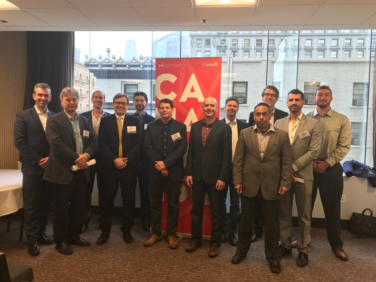 lynncote's tweet photo. Canadian 🇨🇦 cleantech delegation companies at this mornings session.  Good questions &amp; straight feedback! Thanks to Parliamentary Secretary Wilkinson for leading the group.
#CleantechForumSF https://t.co/hp4nZx8XFk