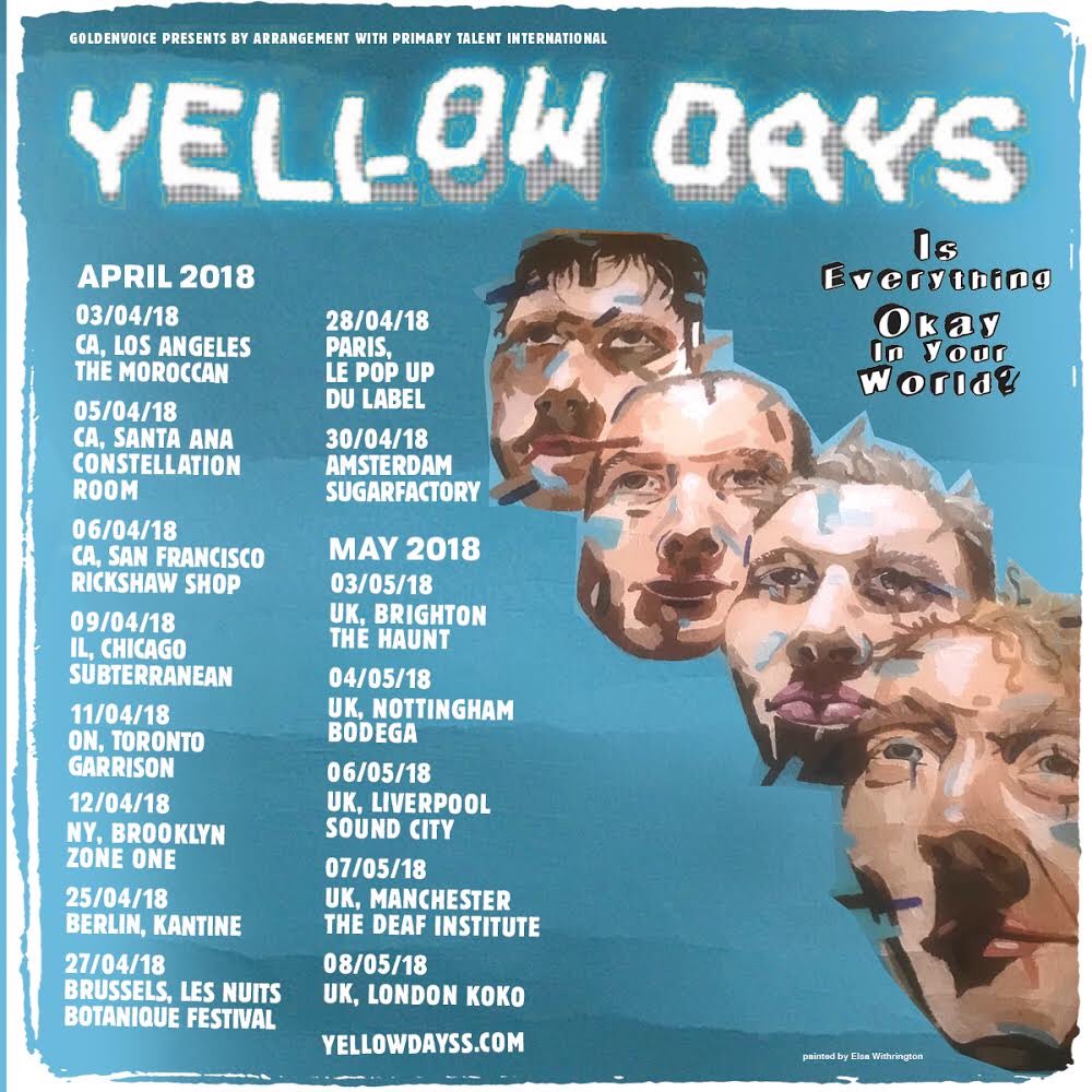 yellowdays's tweet photo. Yo homie dogs!!! Going on tour with my guys all over. Coming out to US, Europe and obviously U.K.                              KOKO, London tickets-https://t.co/HgL21X1Obc.                                        All other ticket links available this Friday xxxxxxx https://t.co/505sLa8BbJ