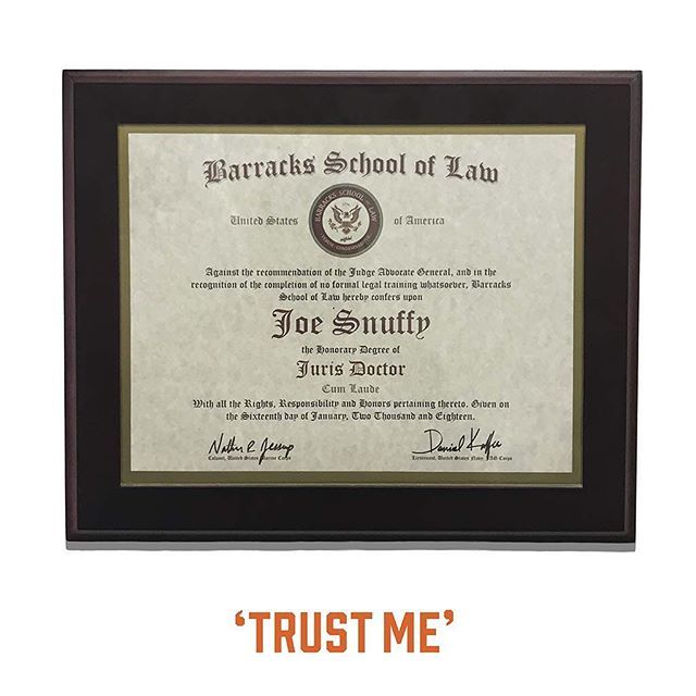 Many claimed to be Barracks Lawyers, few could prove it...until now. ift.tt/2F8bv1g