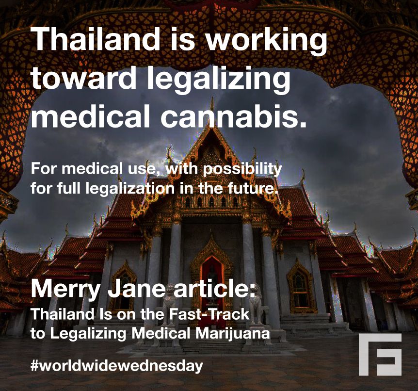 GreenForce_OR's tweet photo. Thailand has been known to have some of the most strict drug laws and now they're looking to legalize medical use. 
-
Thanks @merryjane for the dope story!
-
#worldwidewednesday #worldwidecannabis #cannabismovement #medicalcannabis https://t.co/uYOvbFeVxF
