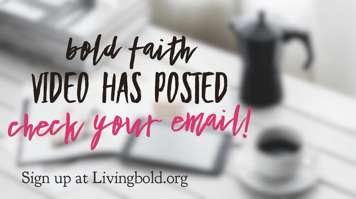 andreaJtomassi's tweet photo. Check your email. Our first video of the series has posted. BOLD FAITH! Sign up at https://t.co/2Vts0ZANur. #livebold #liveboldseries2018 #faith #bold #TrustTheProcess #Faithful #helovesyou #hefightsforyou #believe @LiveBoldSeries @Cavcynthia https://t.co/dPT81tOy2Z