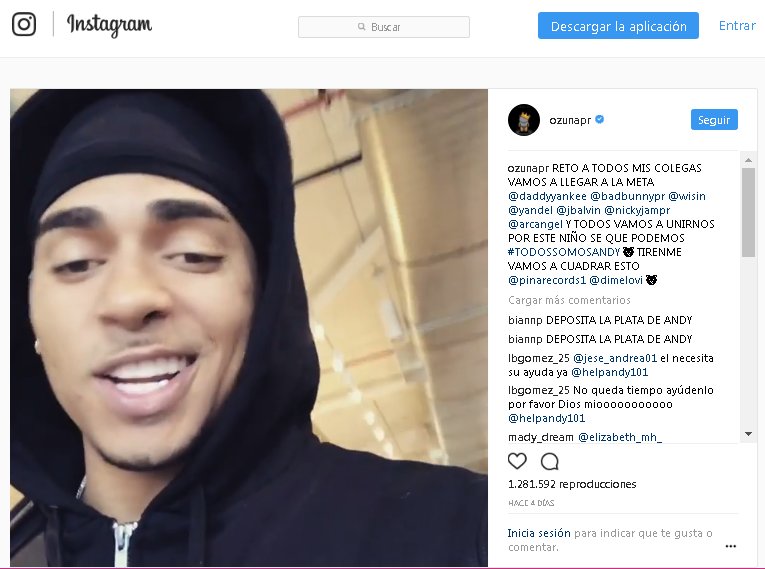 h_farandula's tweet photo. #Ozuna y #BadBunny donaron 200 mil dólares y convocaron ayudar a niño de 13 años que necesita cirugía de trasplante de corazón de 1.3 millones de dólares, a través de GoFundme se ha logrado recaudar alrededor de 486 mil. Donar 💳https://t.co/5YufX4Dclk #HelpAndy101 https://t.co/XuwB32aQ8r