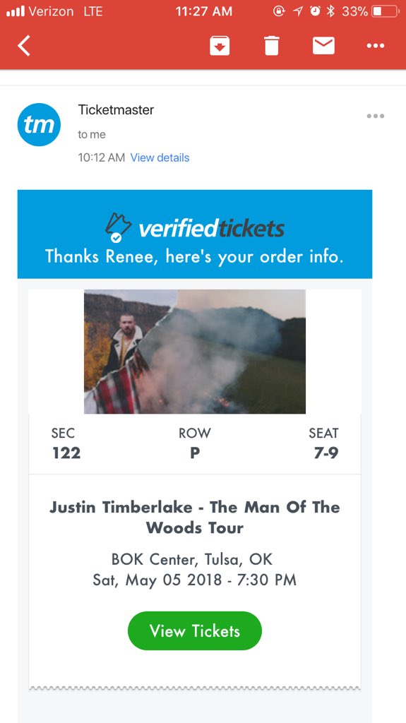 renee_pedersen's tweet photo. I bought tickets to see @jtimberlake in concert and I cried tears of joy. https://t.co/RyT1UmM0rp