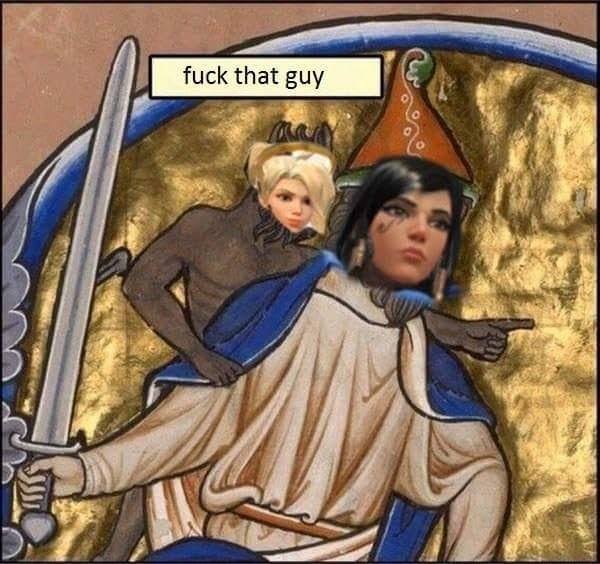 How Mercys be when they pocket heal a Pharah