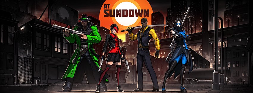 A Picture of the At Sundown Logo, A game published by Versus Evil