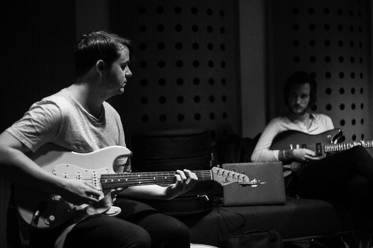 Finishing up a new song, got something exciting happening Friday! Photo by @staggerleek