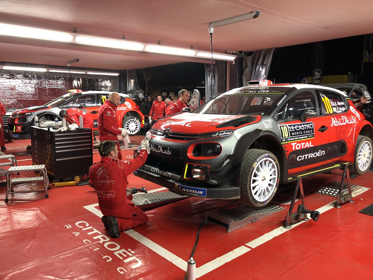 Shakedown is over here in #RallyeMonteCarlo for our C3 WRC crews.
1️⃣ Neuville 2’00’’2
2️⃣ Sordo 2’00’’3
3️⃣ Tänak 2’00’’7
4️⃣ <a href="/krismeeke/">krismeeke.com</a> / <a href="/paulnagle1/">Paul Nagle</a> 2’00’’9
...
9️⃣ <a href="/Craig_Breen/">Craig Breen</a> / <a href="/scottmartinat/">Scott Martin</a> 2’02’’9