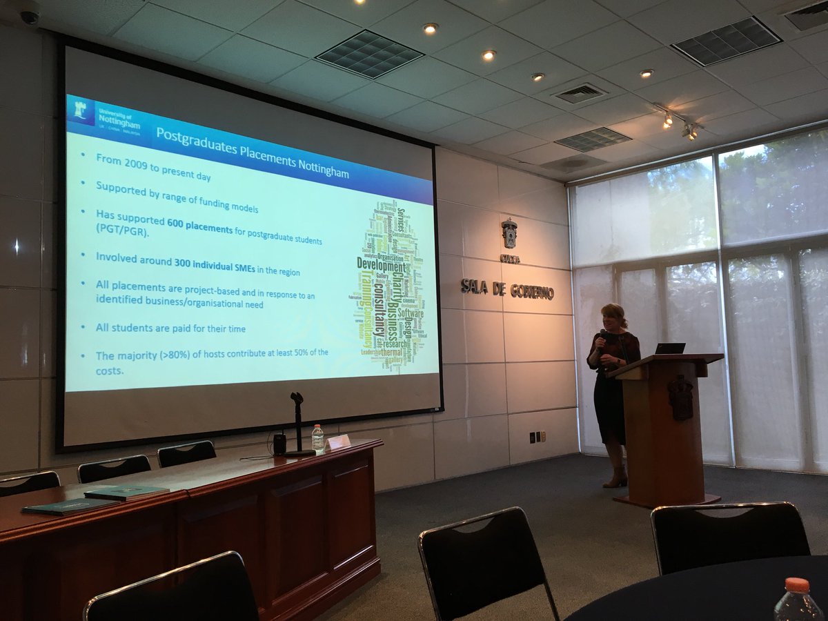 Postgraduate placements Nottingham presented by Kerry Wright in Guadalajara, Mexico!@UoNgradschool