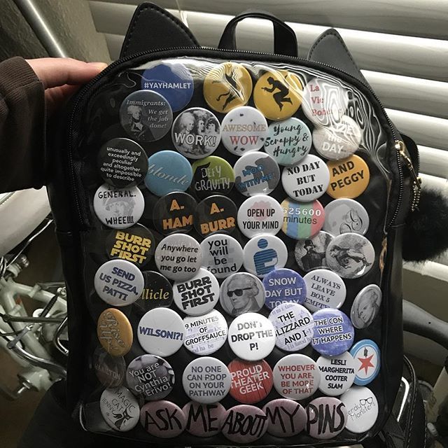NerdyMonsters's tweet photo. My fully decorated #itabag all ready to go for #BroadwayCon this weekend!! These are all my musical theater pin-back buttons. I know, I really need to design some more. 😸 Will I see you at BroadwayCon? 😻#buttons #pins #pinbackbuttons #ita #itabagpins… https://t.co/O4ArGcbrYj https://t.co/5gF9ZNMBw0