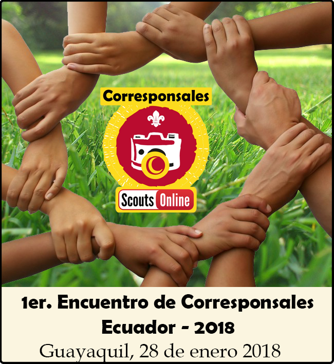 OnlineScouts's tweet photo. #EncuentroCorreponsales 
Este domingo 28 de enero se llevará acabo en la ciudad de Guayaquil el 1er. Encuentro de Corresponsales - Ecuador 2018
Entérate de todos los pormenores en nuestras redes sociales:

Instagram
https://t.co/37iClg2LIj
Facebook
https://t.co/rdRhY44Ls5 https://t.co/yBBQEg2QbH