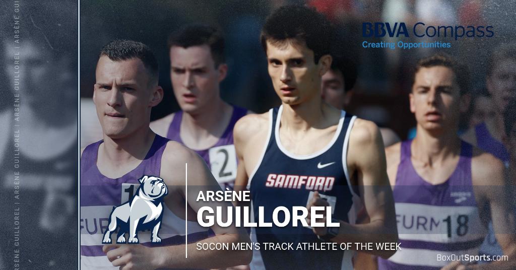 SamfordSports's tweet image. Congrats to our very own Arsène Guillorel for being named the @SoConSports Men's Track Athlete of the Week!! He ran a sizzling time of 4:01.06 in the mile at the 2018 Samford Invitational on Friday!

#SamfordStrong