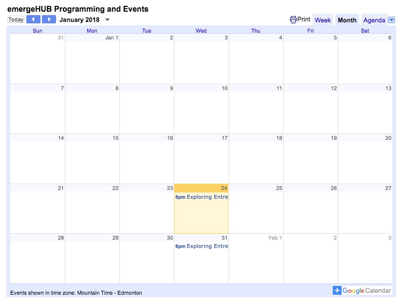 Check out the new Program Calendar that we just launched on our webpage. You can find up-to-date courses, networking events, and classes here:

buff.ly/2n8pNYg